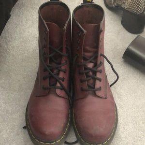 Red Doc Martens 1460 Size 10